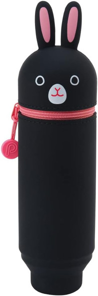 PuniLabo Stand-Up Pen Case, Black Rabbit