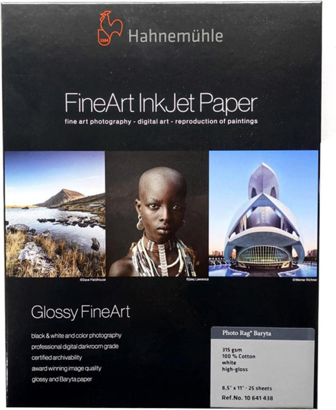 Hahnemuhle Inkjet Photo Paper, Photo Rag 308gsm - 8.5