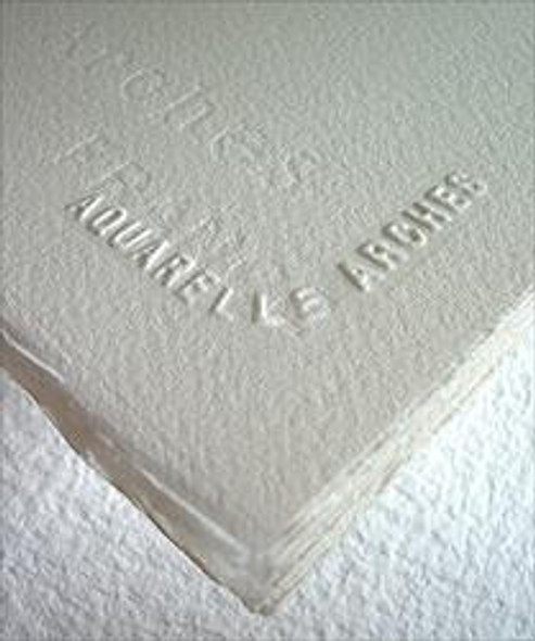  Arches Natural White Watercolor Sheets, Cold-Press, 22"x30" 400lb 