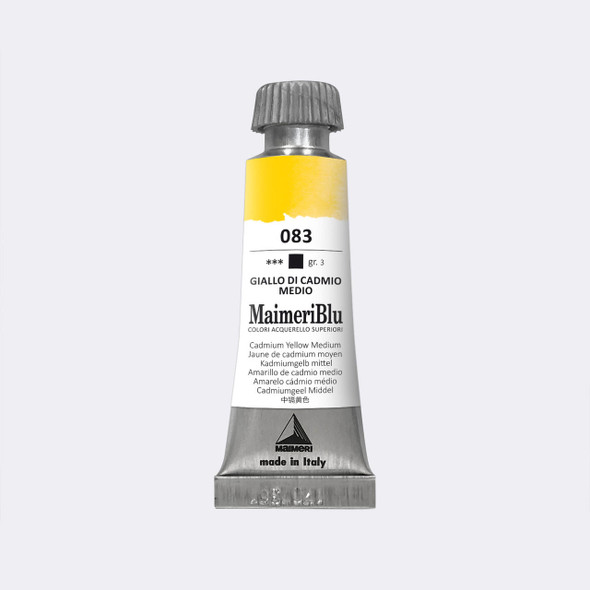  Maimeri Blu Professional Watercolor 12mL Cadmium Yellow Medium 