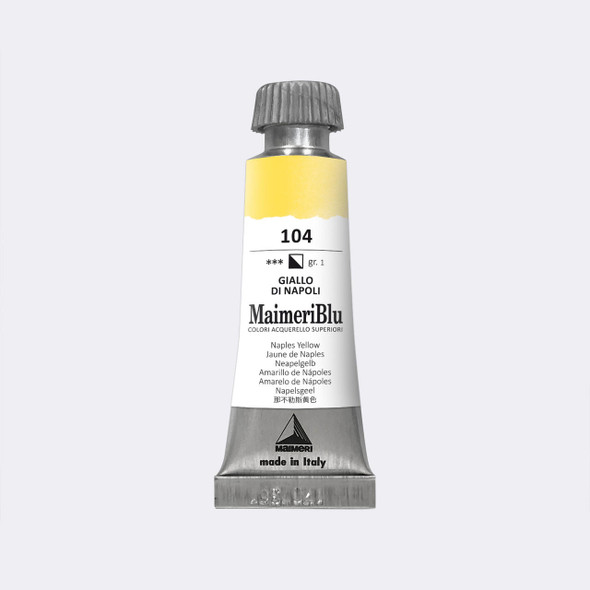 Maimeri Blu Professional Watercolor 12mL Naples Yellow
