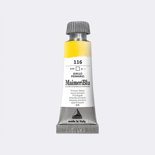 Maimeri Blu Professional Watercolor 12mL Primary Yellow