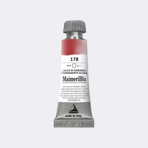Maimeri Blu Professional Watercolor 12mL Permanent Madder Deep