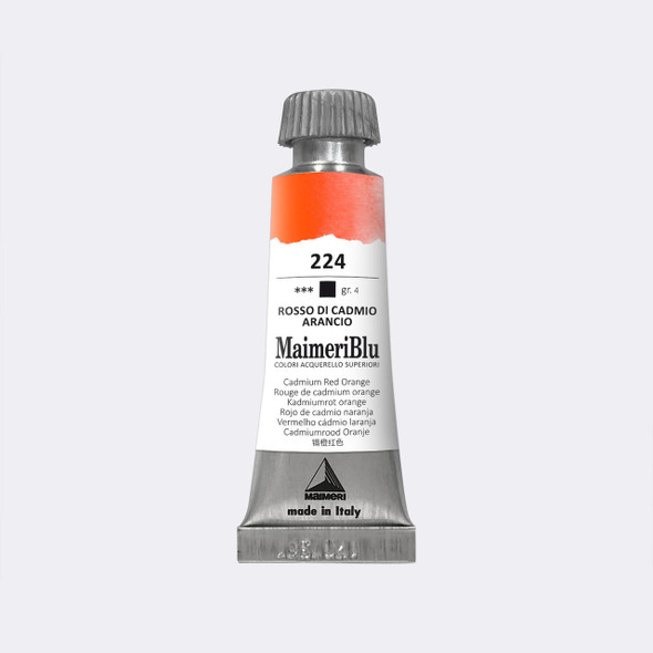 Maimeri Blu Professional Watercolor 12mL Cadmium Red Orange