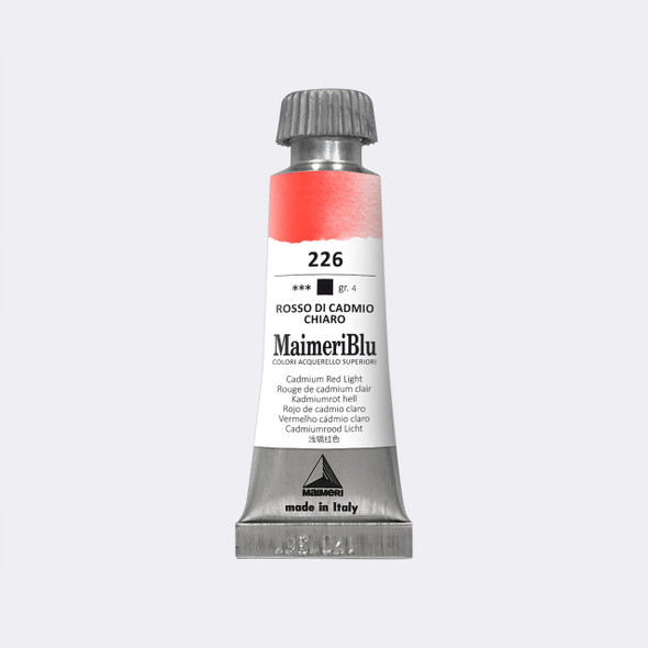 Maimeri Blu Professional Watercolor 12mL Cadmium Red Light