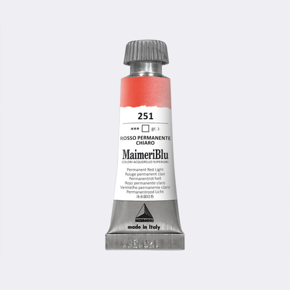 Maimeri Blu Professional Watercolor 12mL Permanent Red Light