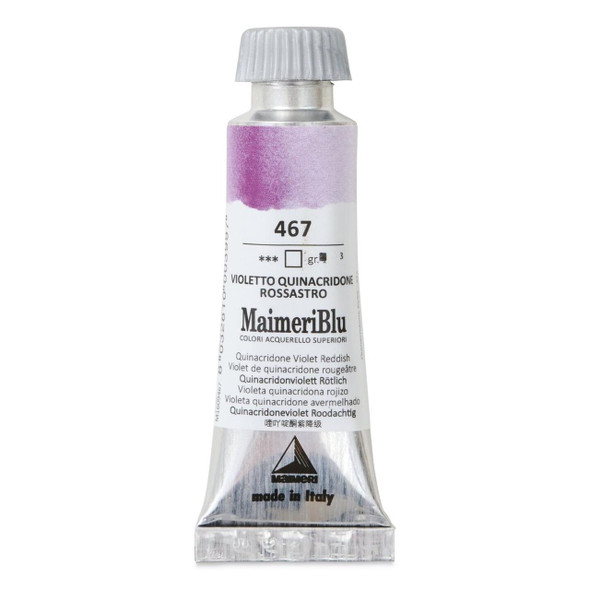 Maimeri Blu Professional Watercolor 12mL Quinacridone Violet Red