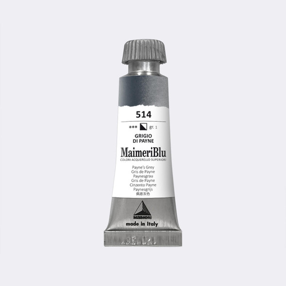 Maimeri Blu Professional Watercolor 12mL Paynes Grey