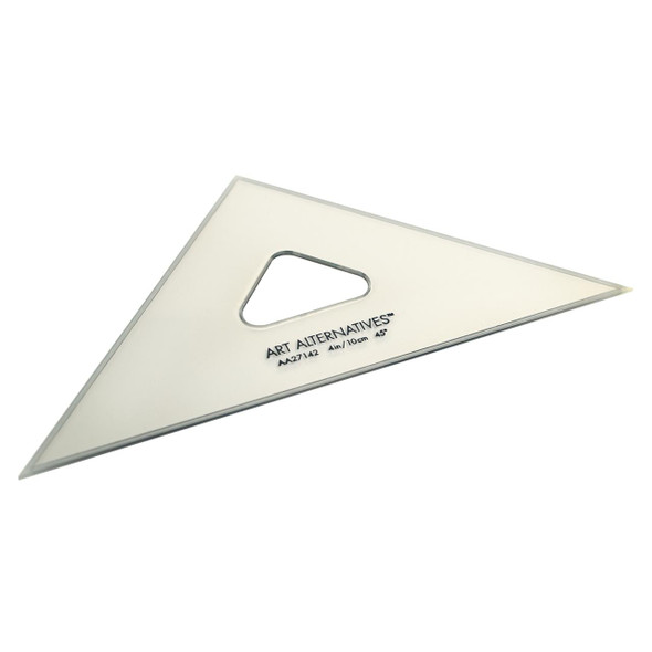 Art Alternatives Acrylic Triangle with Inking Edges  - 8" with 45/90