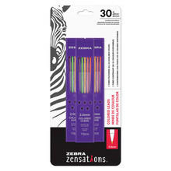 MACPHERSON'S Zensations Colored Mechanical Pencil Refills - 2MM - 3 Pack 