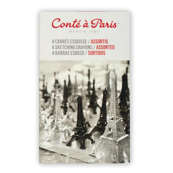 Conte a Paris Conte Crayon Matchbox Set - 4 Piece Set 