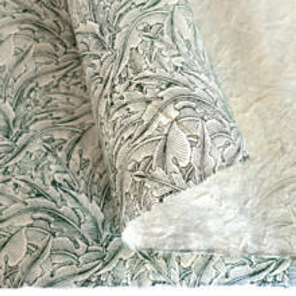 Lamali Decorative Lokta Paper, 20" x 30", 60gsm, Deckled Edges, "Greenery-Lichen"