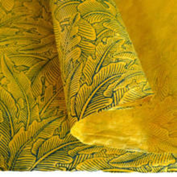 Lamali Decorative Lokta Paper, 20" x 30", 60gsm, Deckled Edges, "Greenery-Yellow"