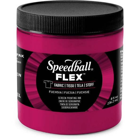 Speedball Art Products Company Speedball Flex Fabric Screen Printing Ink - 8oz - Fuchsia 