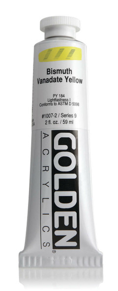 Golden Artist Colors Heavy Body Bismuth Vanadate Yellow 2oz