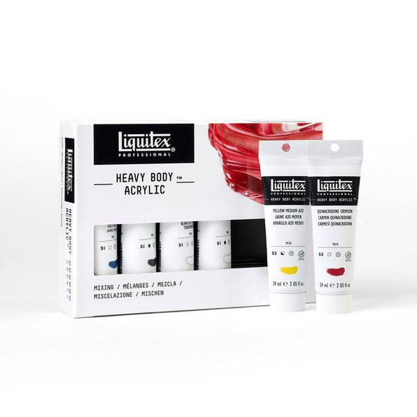 Liquitex Heavy Body Acrylics - Primary Mixing Set - 6 x 2oz Tubes