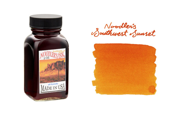  Noodler's Ink, "Southwest Sunset", Fountain Pen Ink Bottle, 3oz 