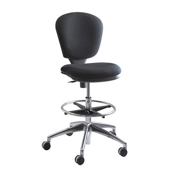 SAM FLAX Metro Drafting Stool, Black - Monthly Rental 