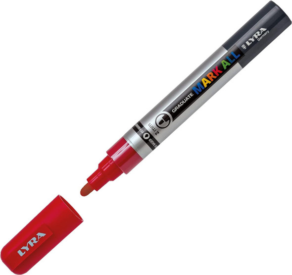 lyra Lyra Paint Marker, MARK ALL, 2mm Red 