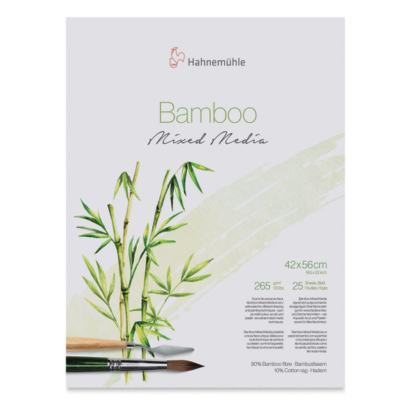  Hahnemuhle Bamboo Mixed Media Pad, 25sh, 16.5"x22" 