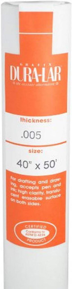 GRAFIX Duralar Roll Double-Matte .005 40"x50'