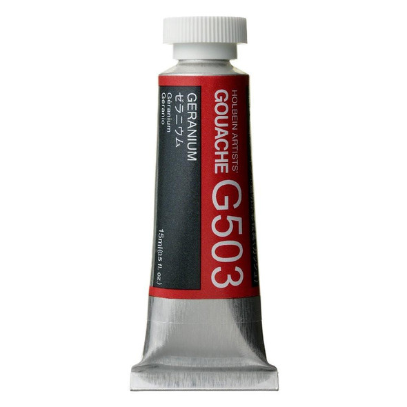 Holbein, Inc. Holbein Artist Gouache - 15ml Tube - Geranium Primary Red