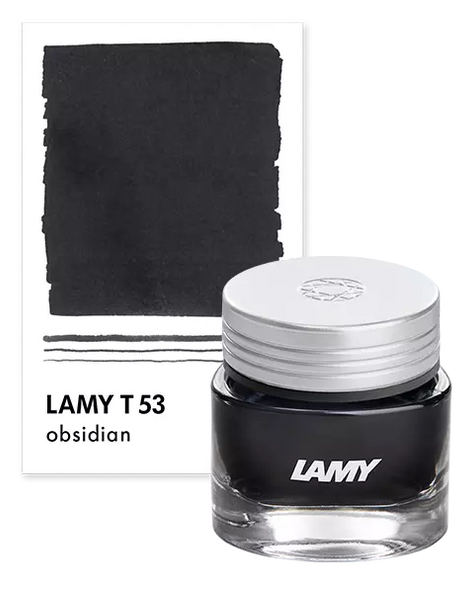 LAMY T53 Crystal Fountain Pen Ink, Obsidian