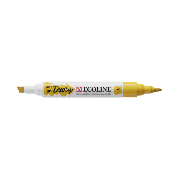 Royal Talens Ecoline Duotip Liquid Watercolour Marker - Deep Ochre 407 