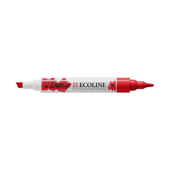 Royal Talens Ecoline Duotip Liquid Watercolour Marker - Scarlet 334 