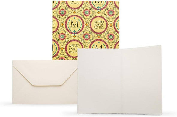 Fabriano Medioevalis Stationery Folded Card & Envelope Set - 3.3" x 5.1" 