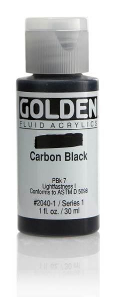 Golden Artist Colors Fluid Carbon Black 1oz