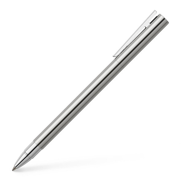  Faber-Castell, NEO Slim Rollerball Pen, Stainless Steel 