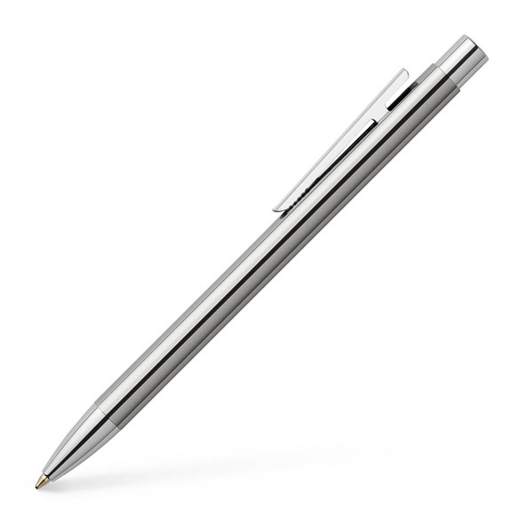  Faber-Castell, NEO Slim Ballpoint Pen, Stainless Steel 