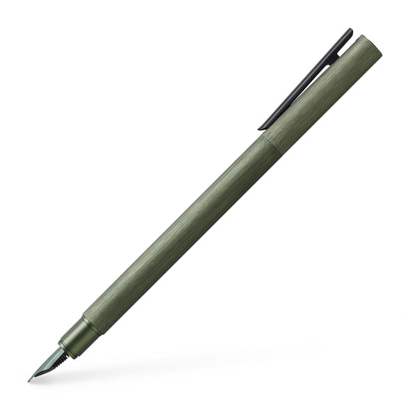  Faber-Castell, NEO Slim Fountain Pen, Olive, Medium Nib 