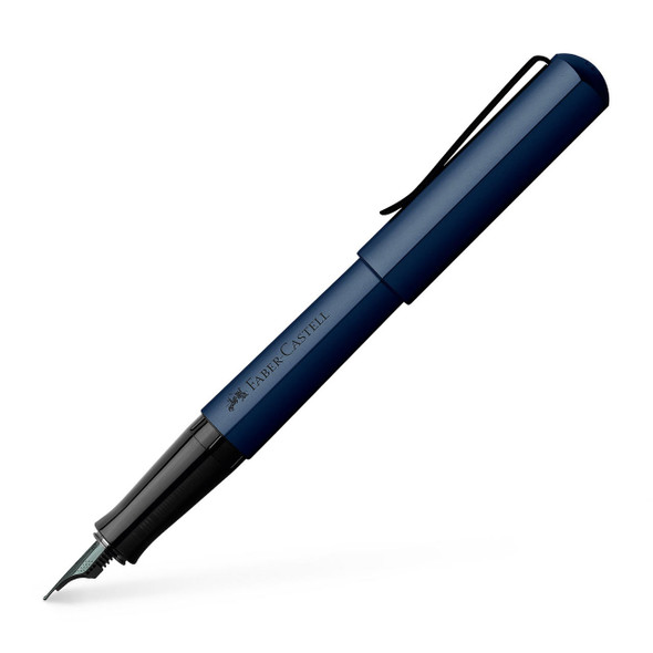  Faber-Castell, HEXO Fountain Pen, Blue, Medium Nib 