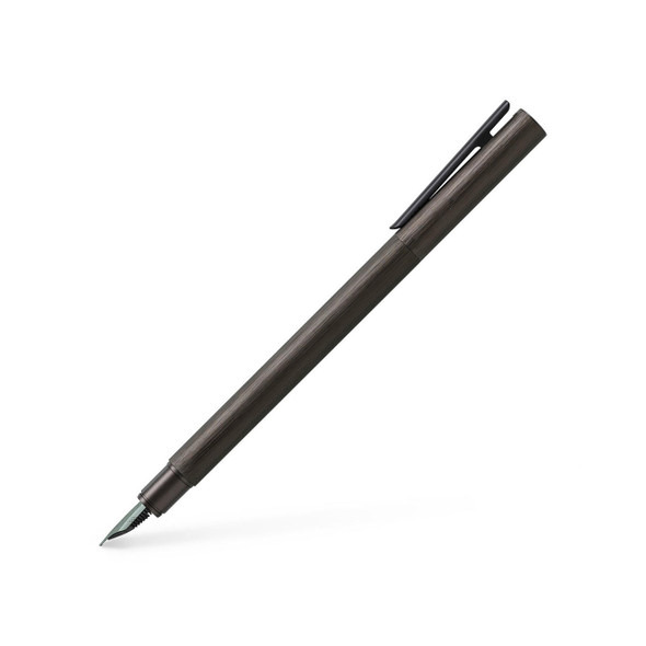  Faber-Castell, NEO Slim Fountain Pen, Gunmetal, Medium Nib 
