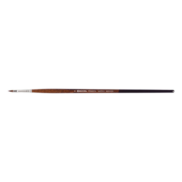 Escoda Barcelona Escoda Versatil Long-Handled Synthetic Kolinsky Sable Brush, Filbert 4 