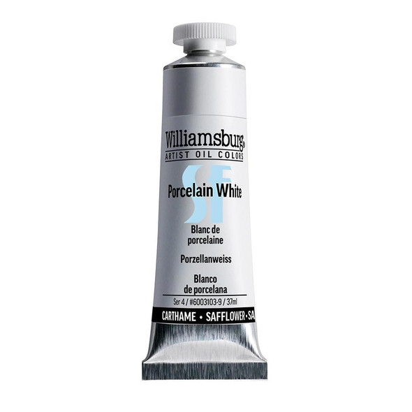 Williamsburg Handmade Oil Colors Williamsburg Safflower Oil Colors, 37ml, Porcelain White