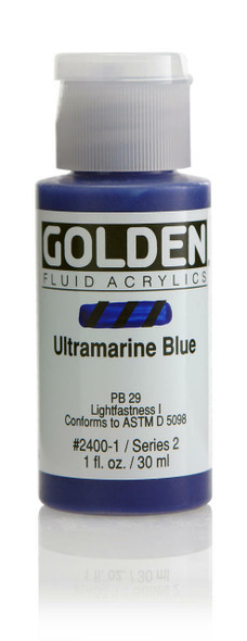 Golden Artist Colors Fluid Ultramarine Blue 1oz