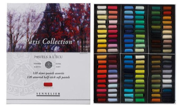 MACPHERSON'S Sennelier Extra-Soft Pastel Half Stick Set, 120-Colors, Paris Collection
