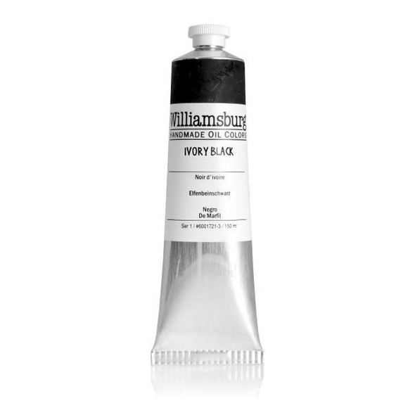 Williamsburg Handmade Oil Colors Williamsburg Oils Ivory Black 150mL