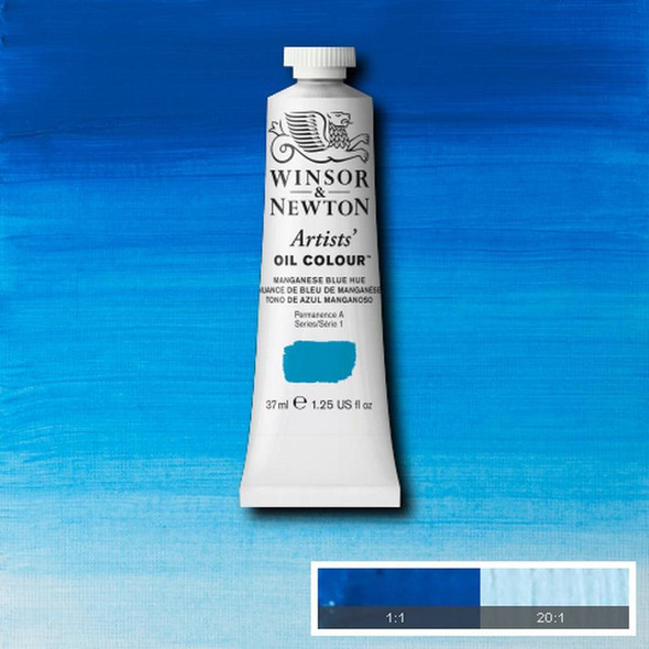 Winsor & Newton Artists' Oil Colors, 37ml, Manganese Blue Hue