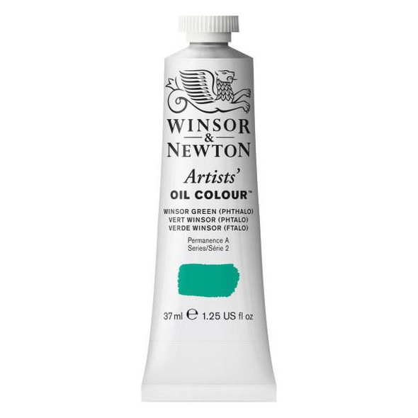 Winsor & Newton Artists' Oil Colors, 37ml, Winsor Green (Phthalo)