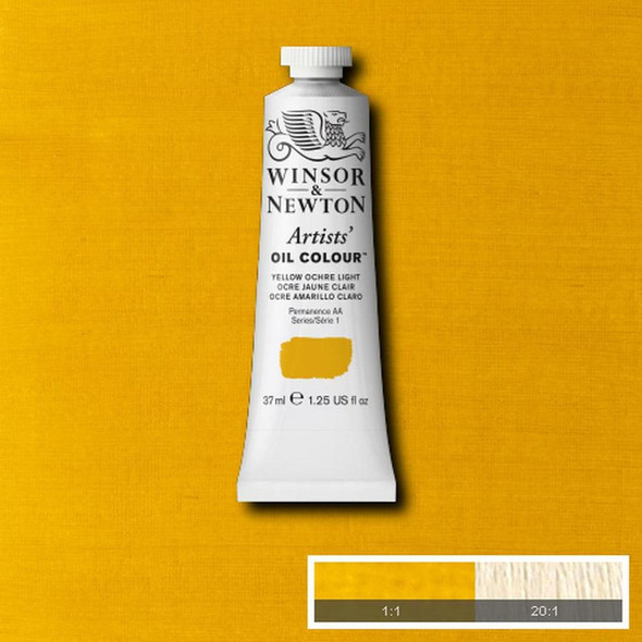 Winsor & Newton Artists' Oil Colors, 37ml, Yellow Ochre Light