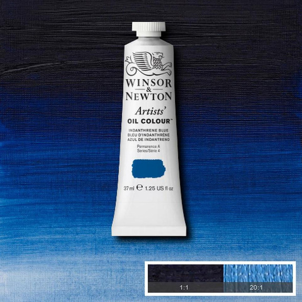 Winsor & Newton Artists' Oil Colors, 37ml, Indanthrene Blue