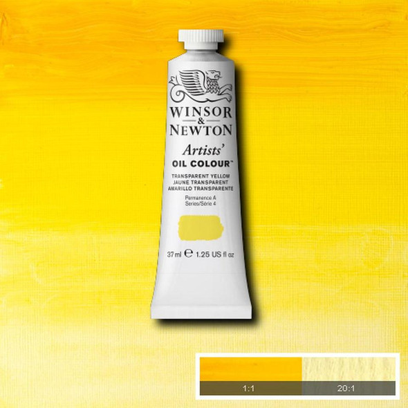 Winsor & Newton Artists' Oil Colors, 37ml, Transparent Yellow