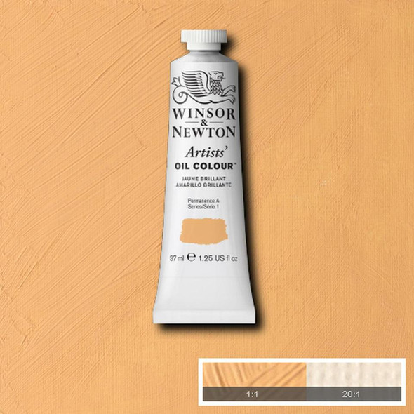 Winsor & Newton Artists' Oil Colors, 37ml, Jaune Brilliant