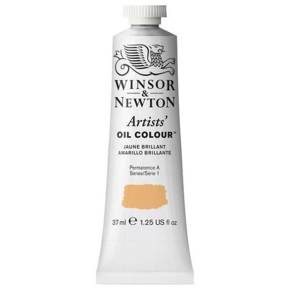 Winsor & Newton Artists' Oil Colors, 37ml, Jaune Brilliant