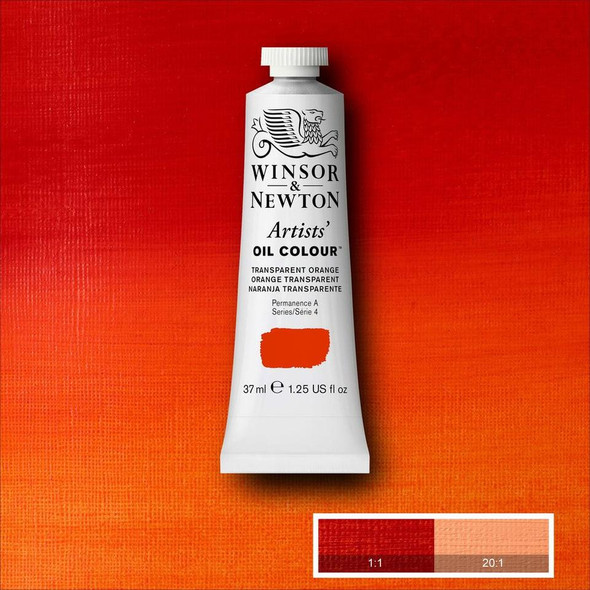 Winsor & Newton Artists' Oil Colors, 37ml, Transparent Orange