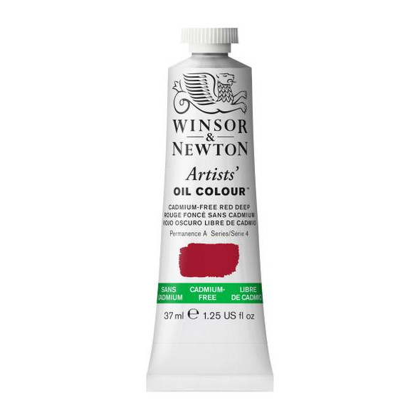 Winsor & Newton Artists' Oil Colors, 37ml, Cadmium Free Red Deep